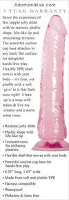 Adam & Eve Pink Jelly Realistic Dildo